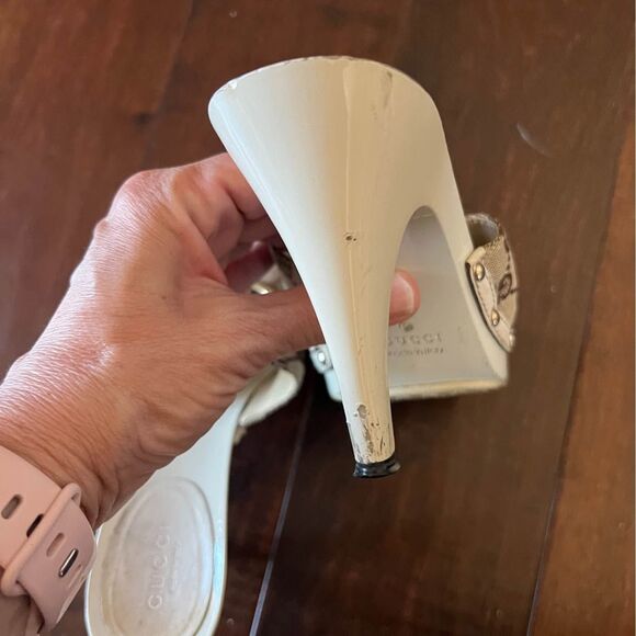 Authentic Gucci Monogram Sabot Mule sandals - Picture 8 of 9